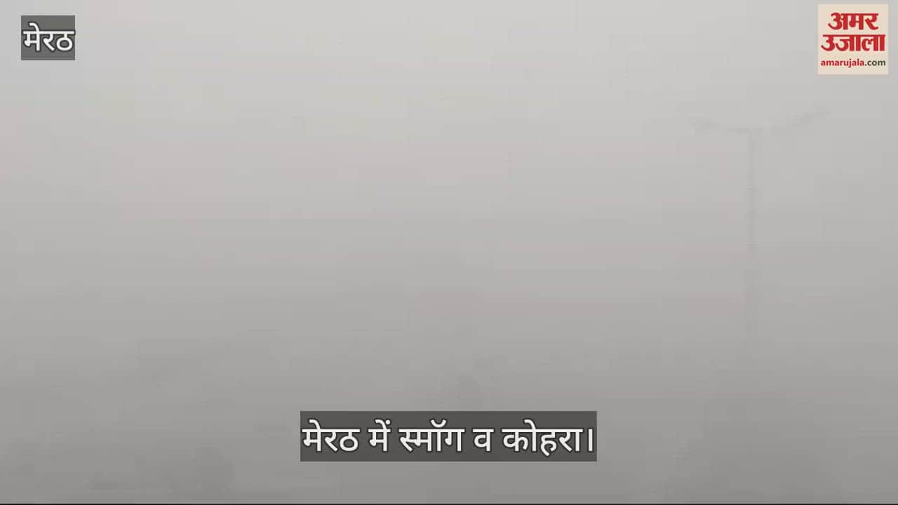 VIDEO : Smog prevails in Meerut since morning, city wrapped in a thick blanket of fog