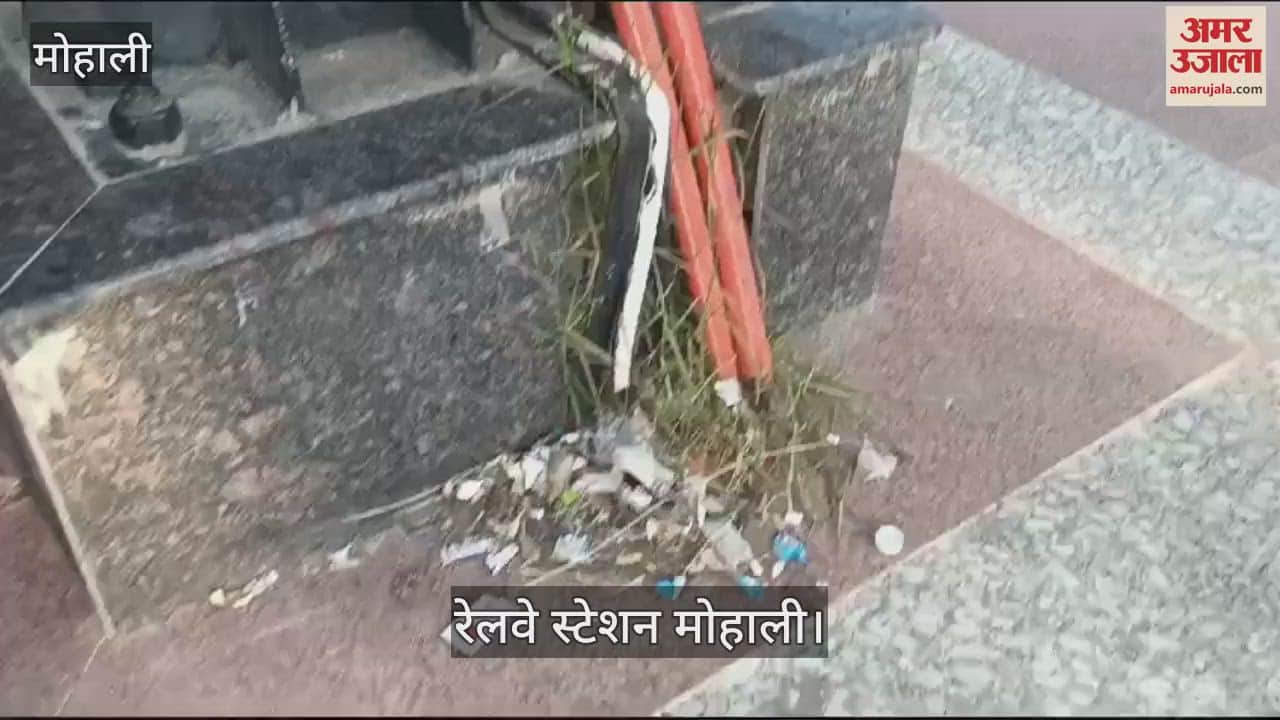 VIDEO : मोहाली रेलवे स्टेशन की सफाई एक कर्मचारी के भरोसे