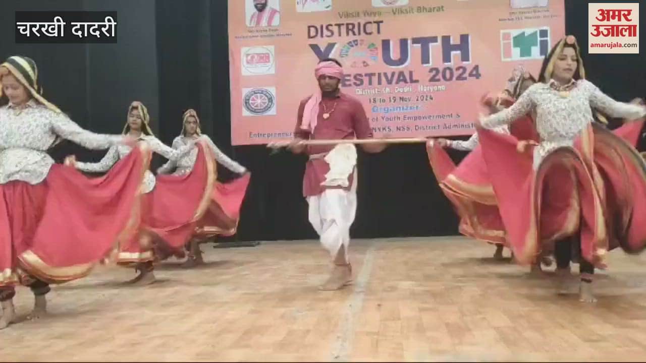 VIDEO : Jyoti became the winner in group folk dance and Prerna in solo folk singing in Charkhi Dadri