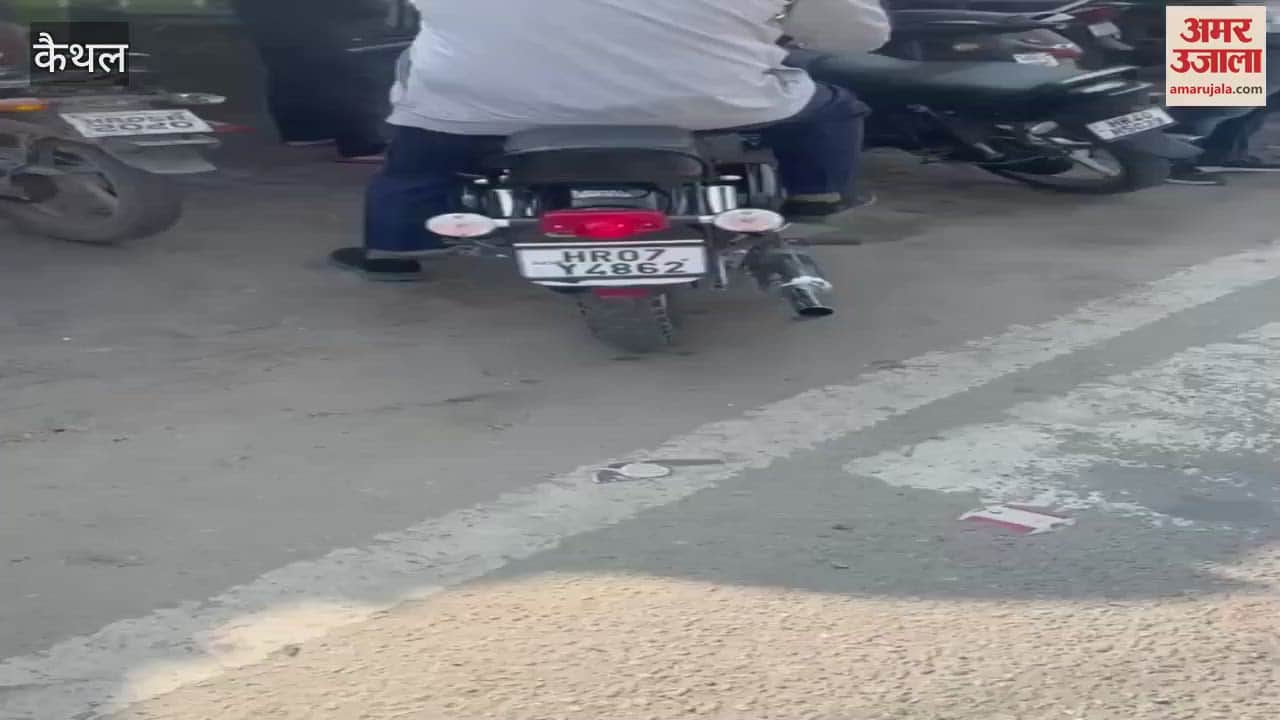 VIDEO : Police action continues against drivers breaking traffic rules in Kaithal