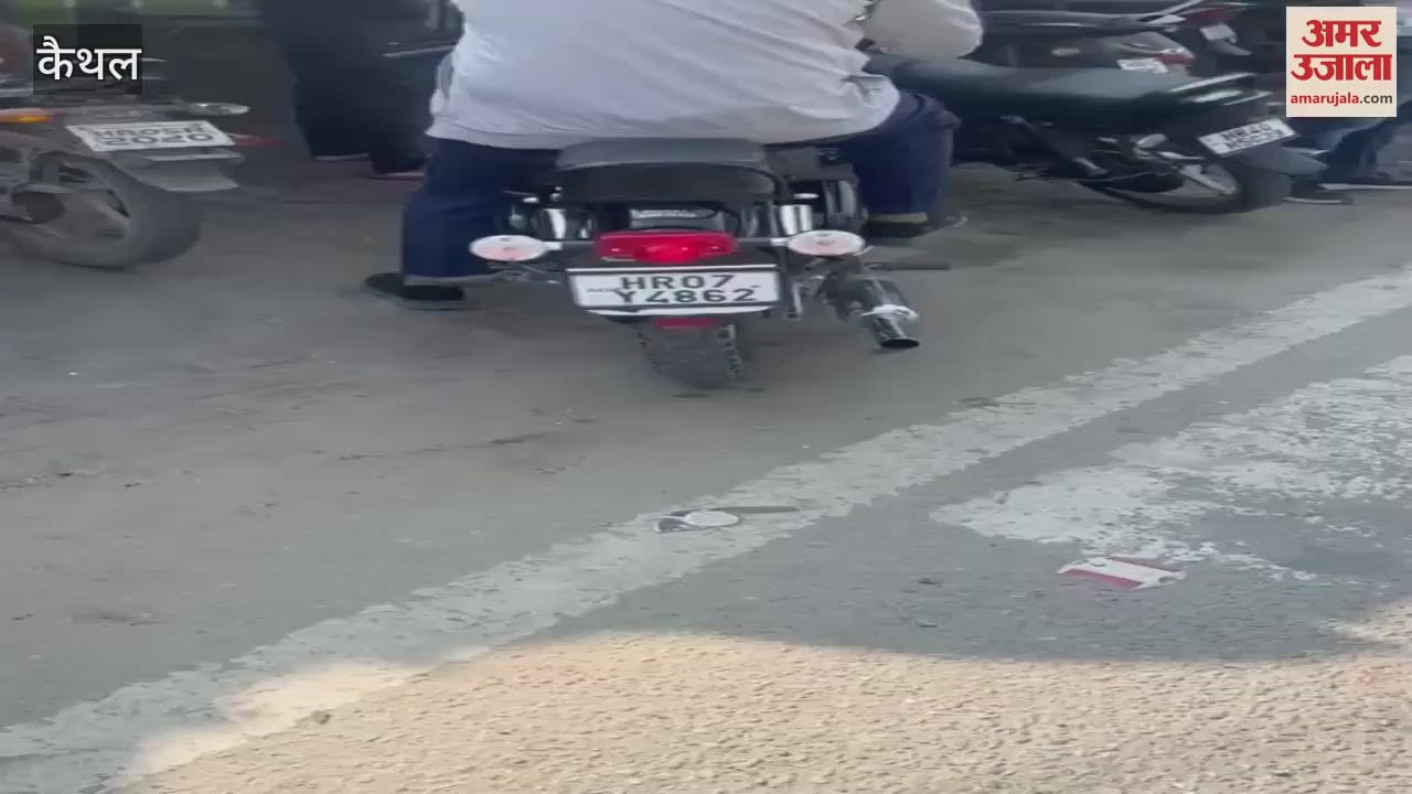 VIDEO : Police action continues against drivers breaking traffic rules in Kaithal