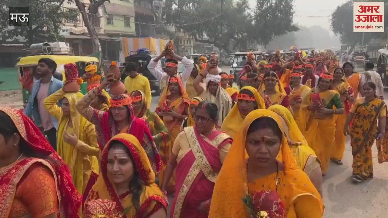 VIDEO : Crowds of devotees gathered in Kalash Yatra organized for Shri Rudrachandi Mahayagya