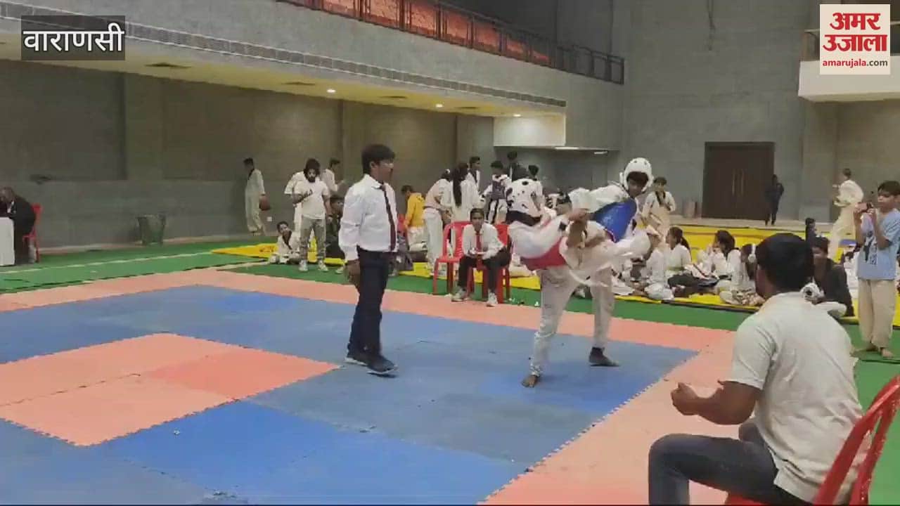 VIDEO : Players showed their strength in Kashi sansad pratiyogita participated in Taekwondo
