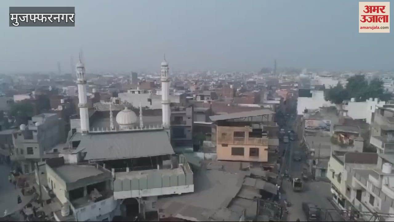 VIDEO : Alert in Muzaffarnagar after Sambhal riot drones flew stones seen on roofs of houses