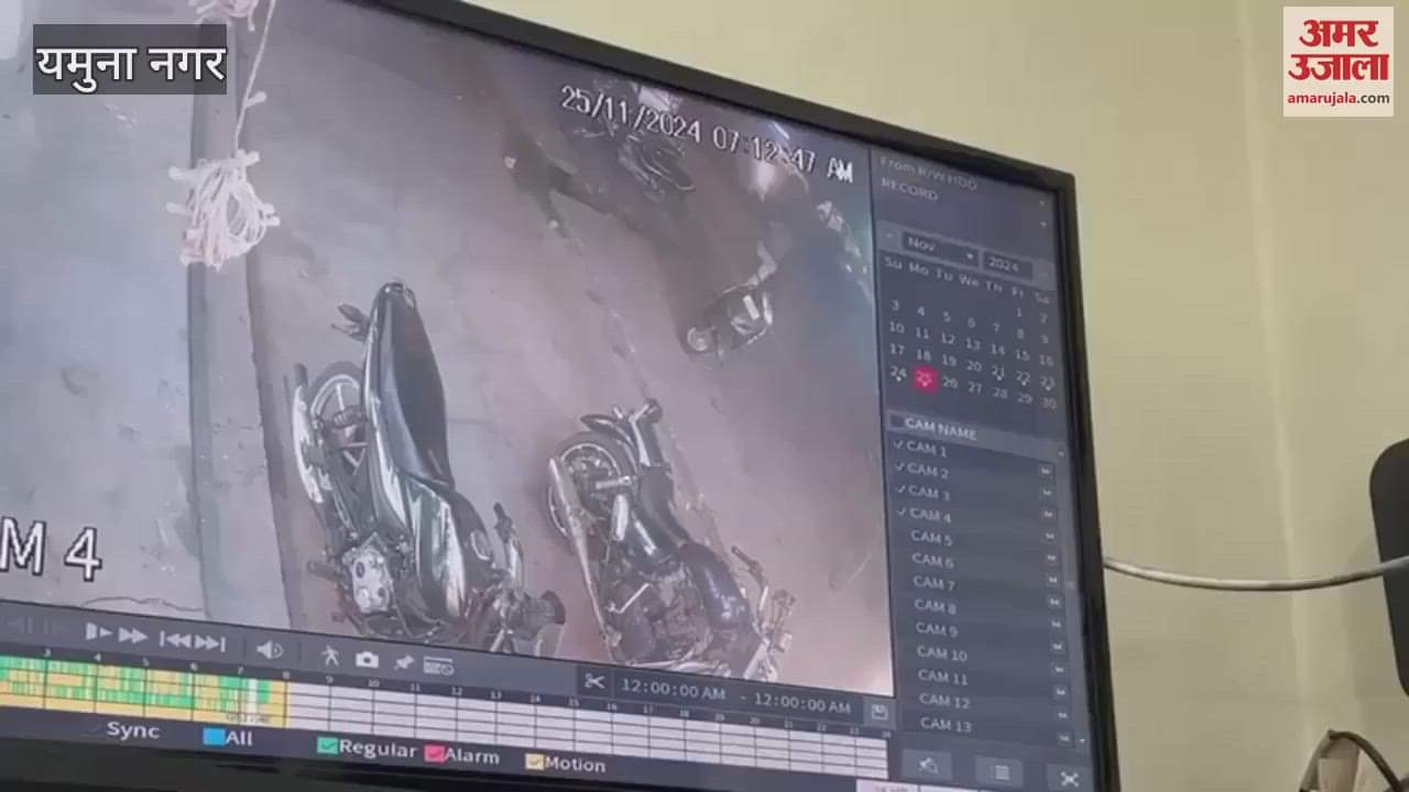 VIDEO : CCTV footage of the miscreants who robbed a jeweler's shop in Yamunanagar has surfaced