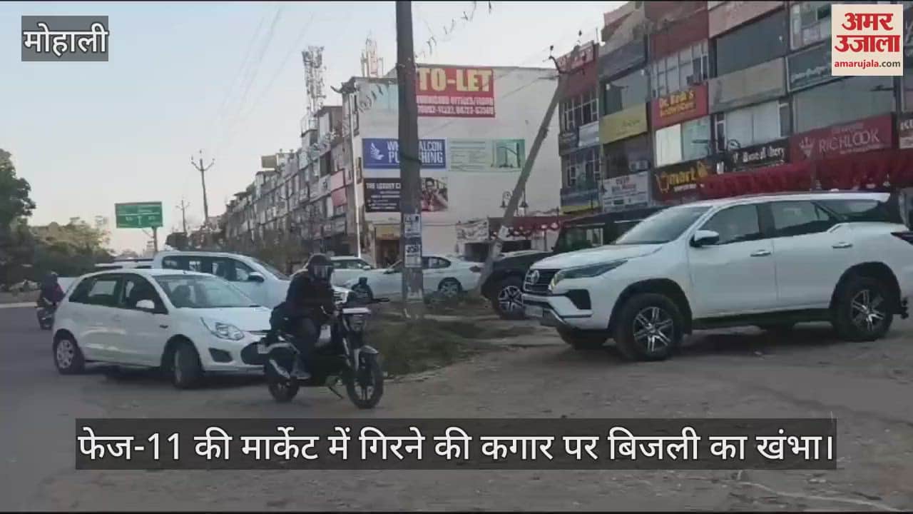 VIDEO : बिजली का पोल गिरा तो हो सकता है हादसा