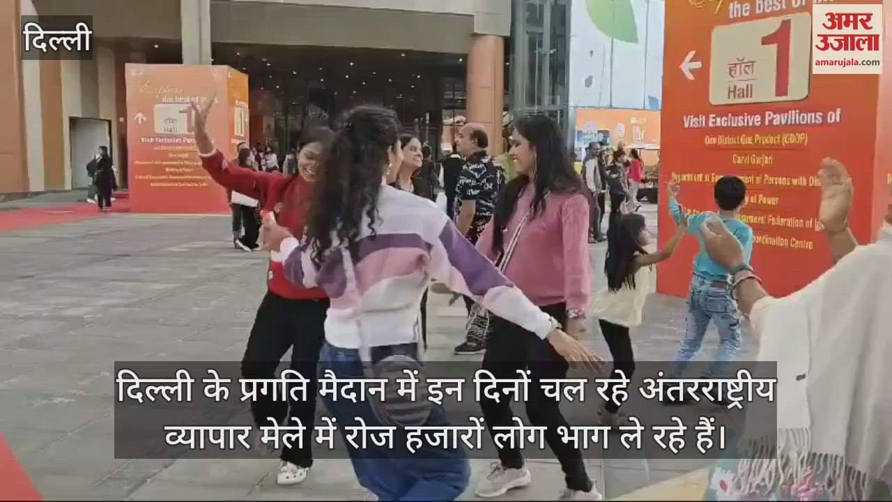 VIDEO : People who came to International Trade Fair in Delhi enjoyed dancing
