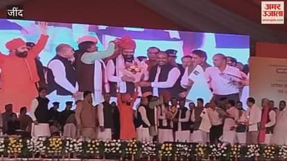 VIDEO : Chief Minister Naib Singh Saini reached Jind for Valmiki Jayanti state level function
