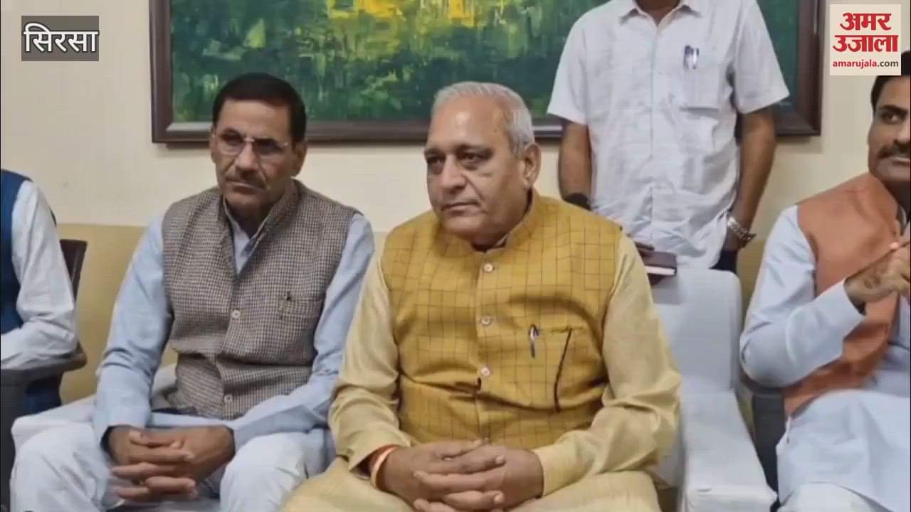 VIDEO : Minister Ranveer Gangwa said in Sirsa- If there was some problem in EVM then how did Kumari Selja win from Sirsa