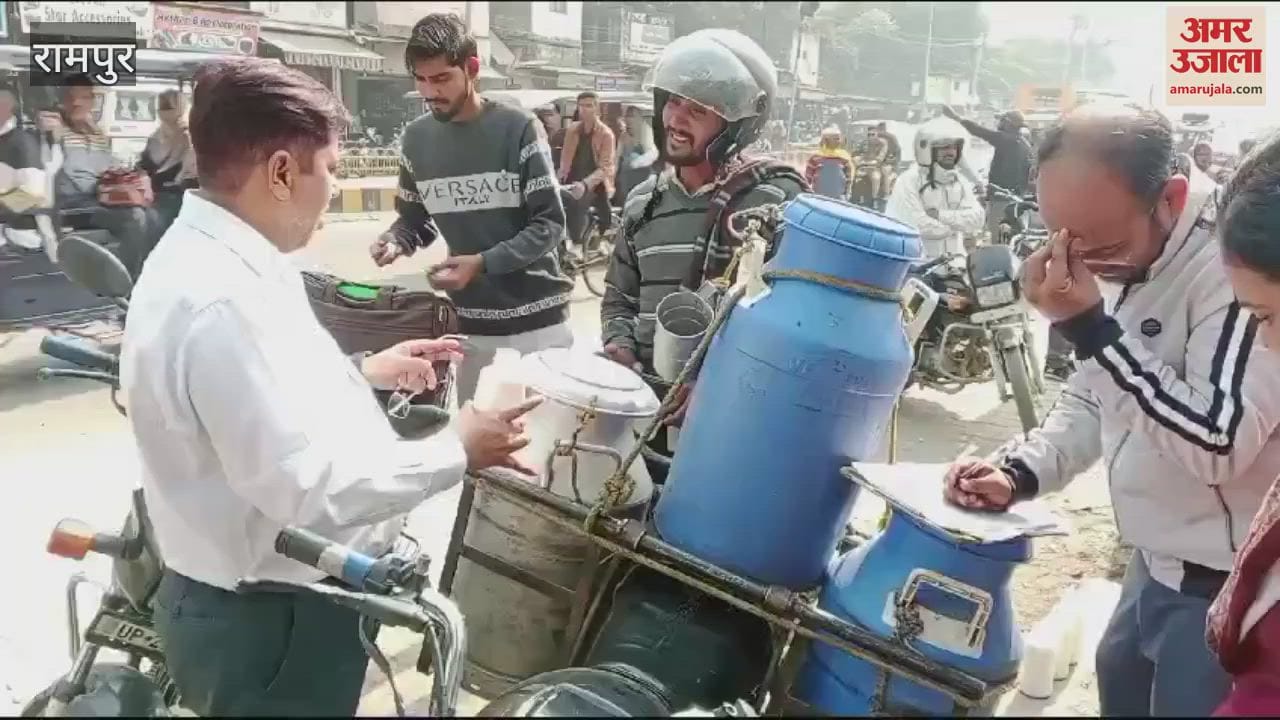 VIDEO : Five samples of milk and cheese were taken in Rampur and sent to the laboratory for testing