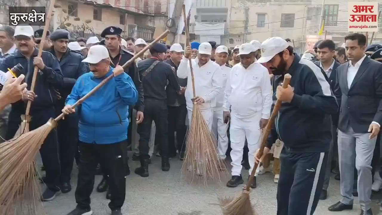 VIDEO : Cleanliness drive in Kurukshetra, CM Naib Saini did Shramdaan
