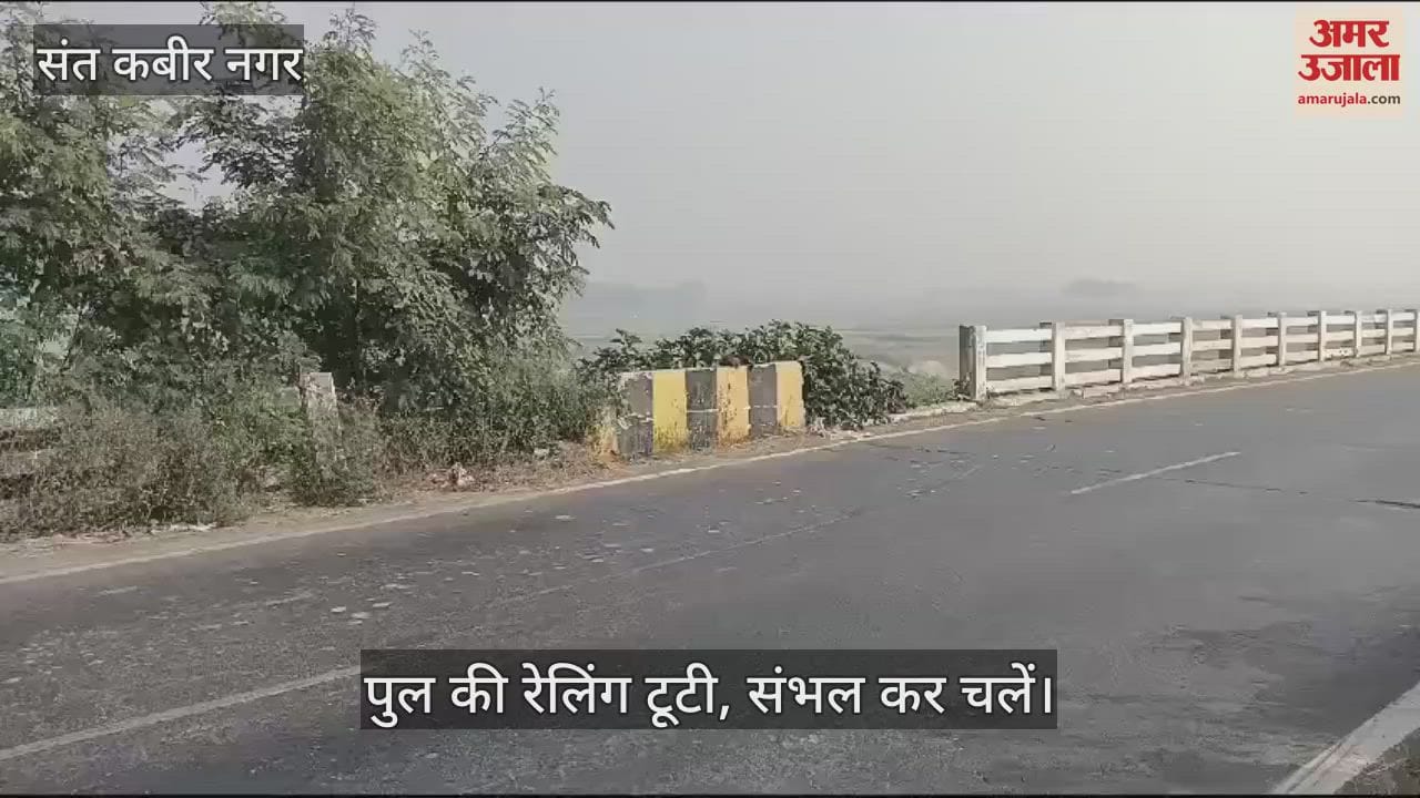 VIDEO : Railing of the bridge is broken at many places, there may be problems at night