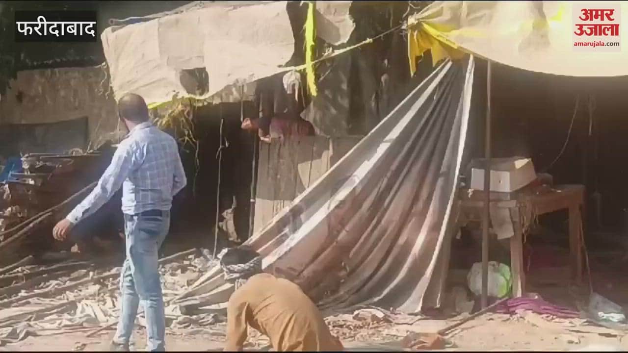 VIDEO : Municipal corporation's bulldozer against encroachment in Faridabad