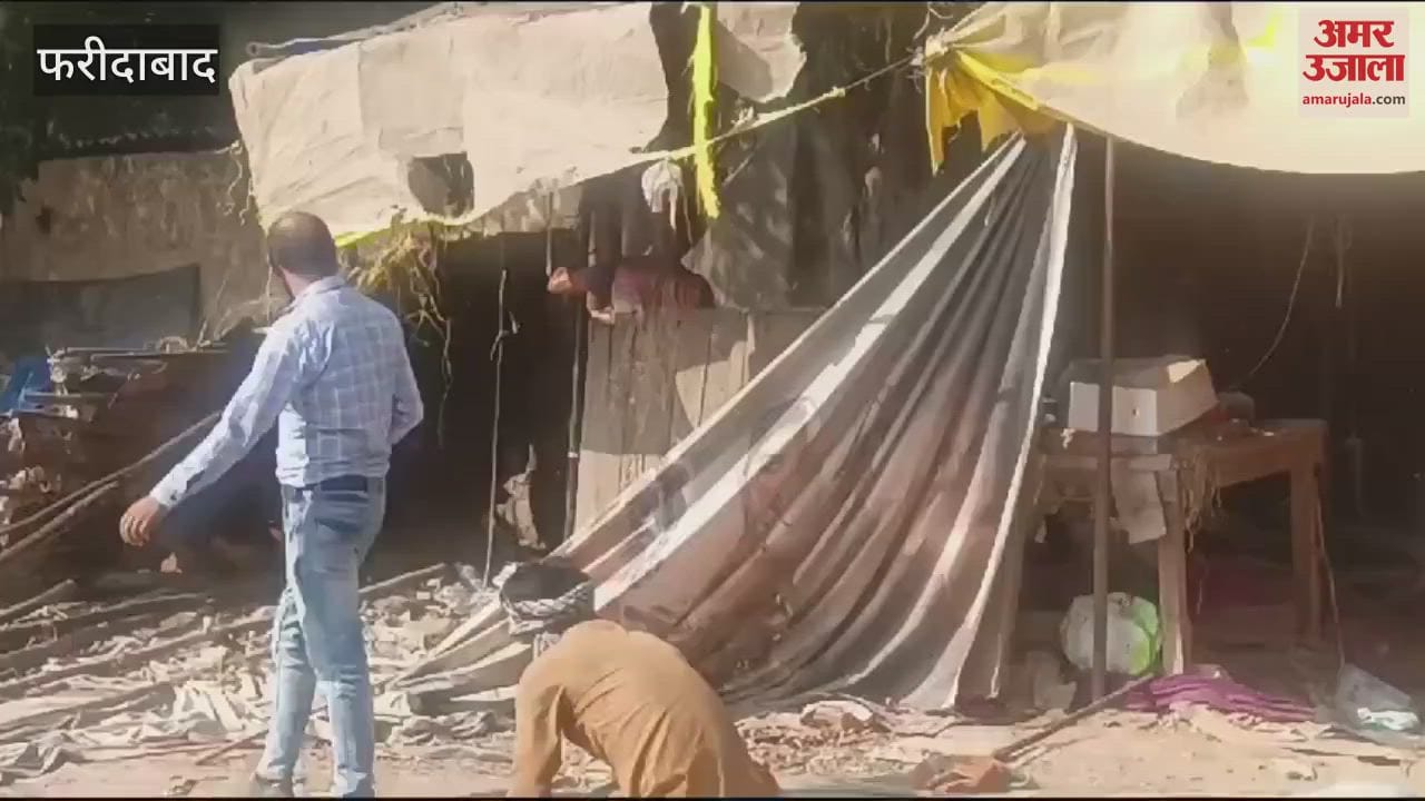 VIDEO : Municipal corporation's bulldozer against encroachment in Faridabad