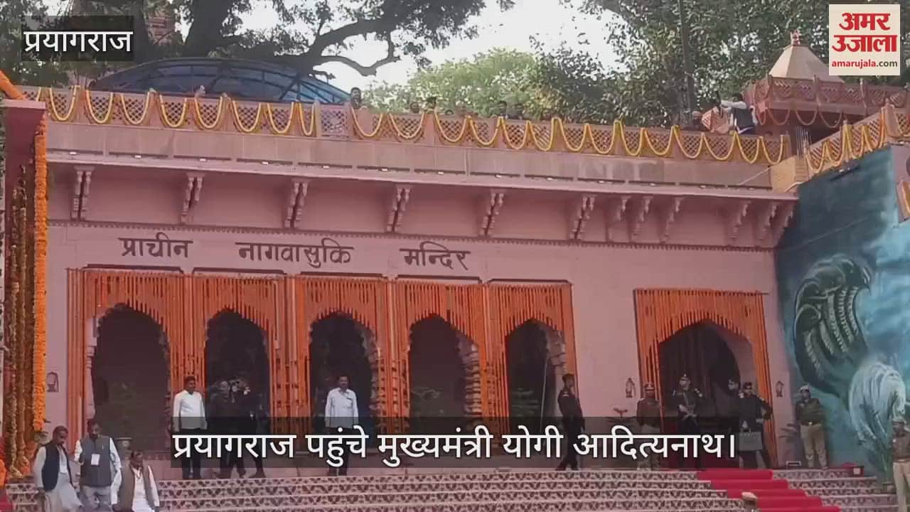 VIDEO : CM Yogi inspected the venue of PM's program, visited and worshiped Lord Nagavasuki