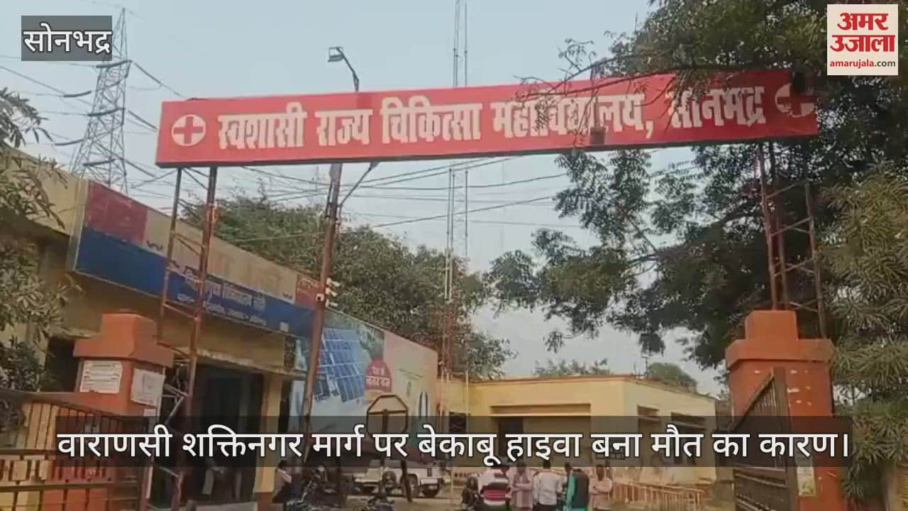 VIDEO : Uncontrolled Hiva crushed two brothers riding a bike, one died, accident happened near Teentali village on Varanasi-Shaktinagar road