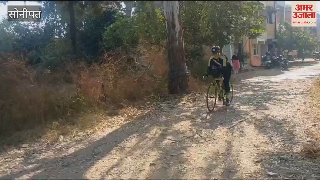 VIDEO : On World AIDS Day in Sonipat, cycling player gave message of awareness on Rohtak-Sonipat route