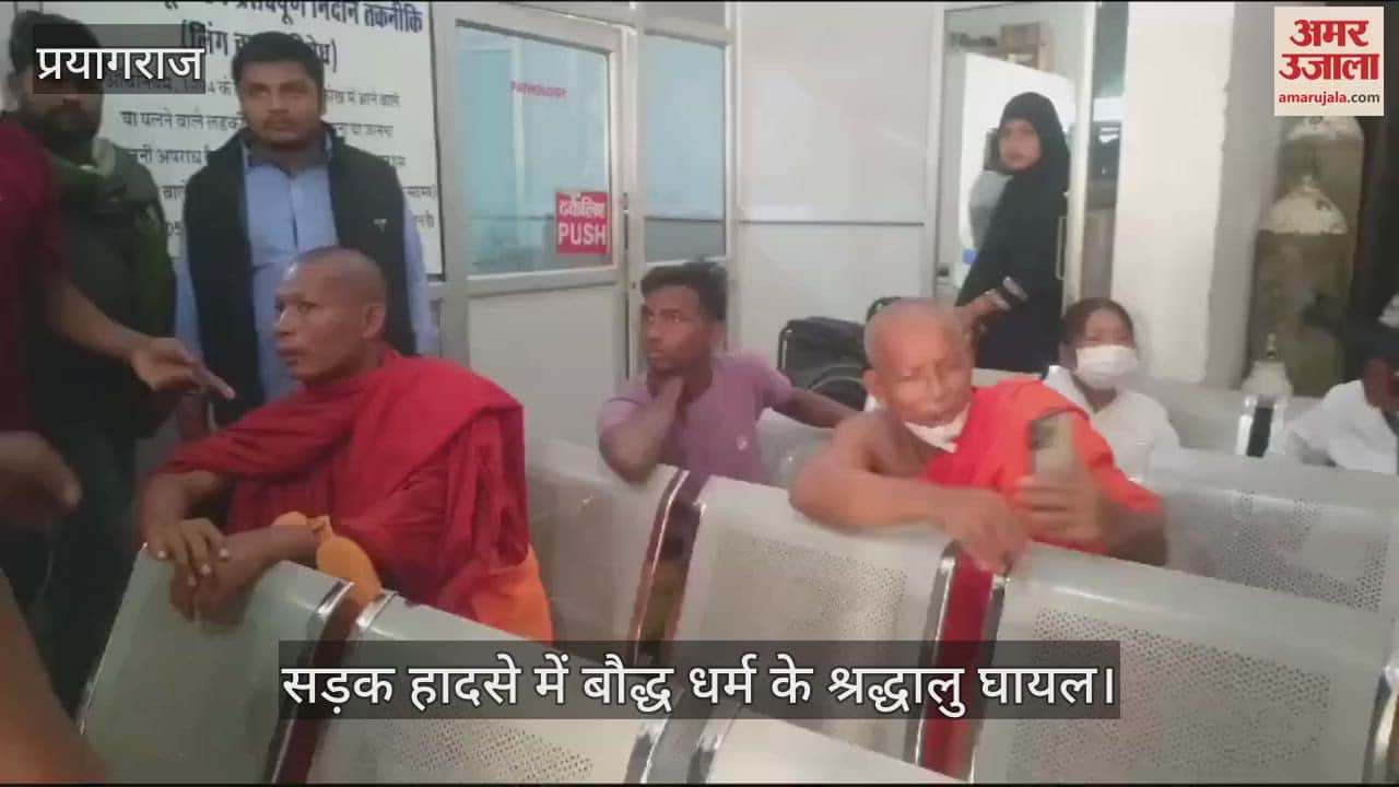 VIDEO : Tourist bus carrying Buddhist devotees collides with road roller, dozens of tourists injured