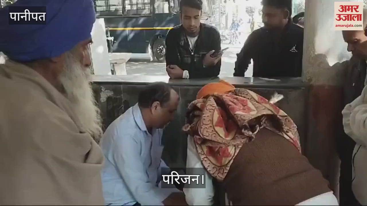 VIDEO : old bike rider dies in a road accident in Panipat