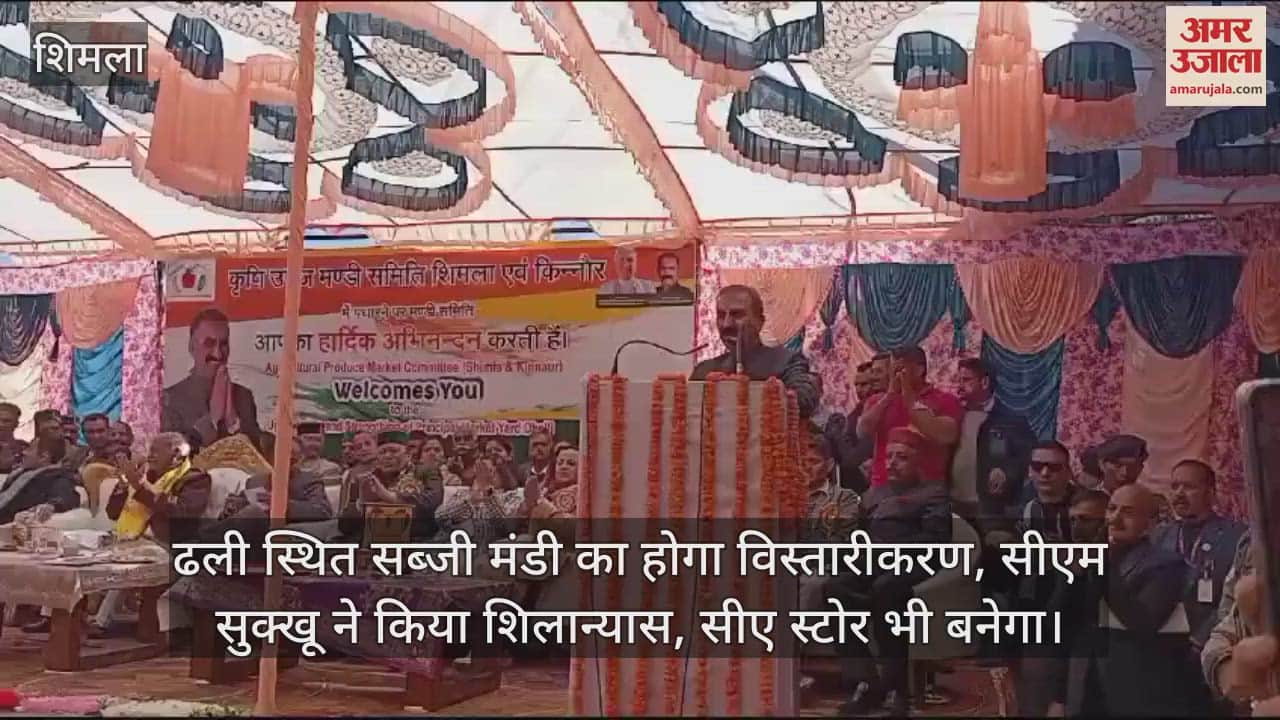 VIDEO : vegetable market located in Dhali will be expanded, CM laid the foundation stone,
