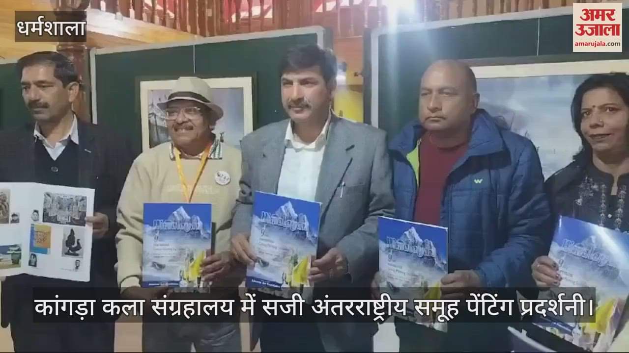 VIDEO : International group painting exhibition organized at Kangra Art Museum