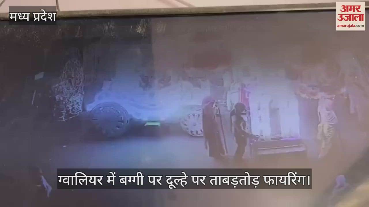 VIDEO : Firing on the groom taking the wedding procession in Gwalior Crime News