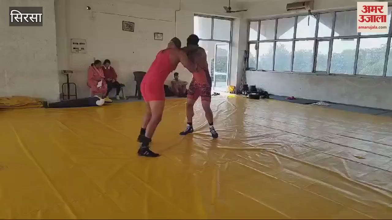 VIDEO : Youths gave trials for wrestling competition in Sirsa stadium