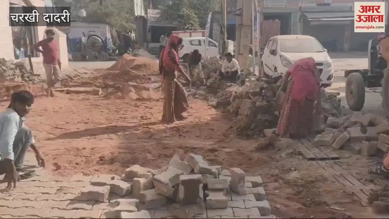 VIDEO : दादरी में गली में पुरानी इंटरलॉक टाइलें लगाने पर विरोध में उतरे वार्डवासी