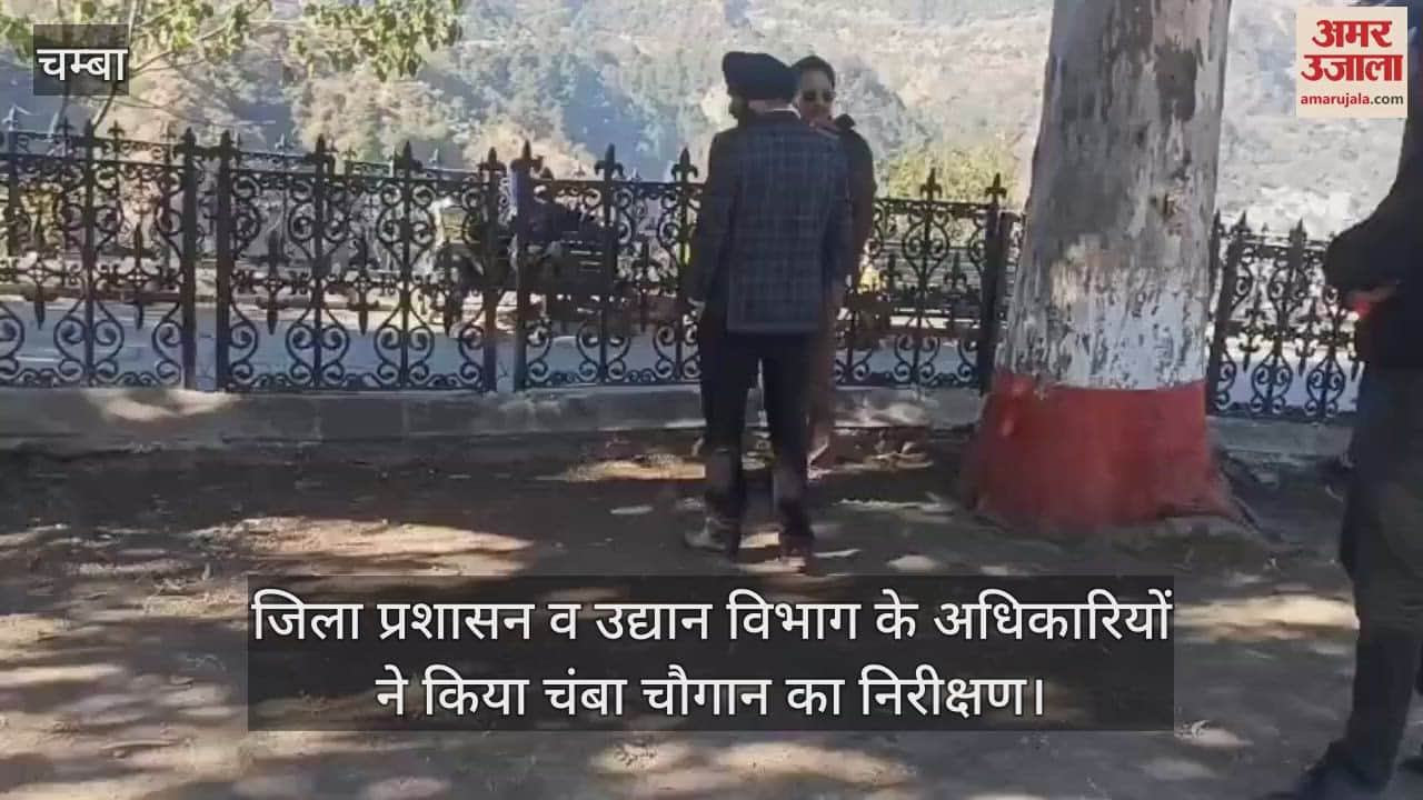VIDEO : District administration and horticulture department officials inspected Chamba Chaugan