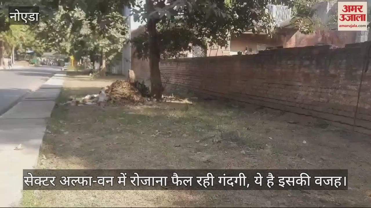 VIDEO : heaps of garbage on roadside keep sector dirty In Greater Noida