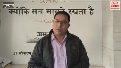 VIDEO : Dirty drain water spread on the main road in Gurugram's village Milkpur