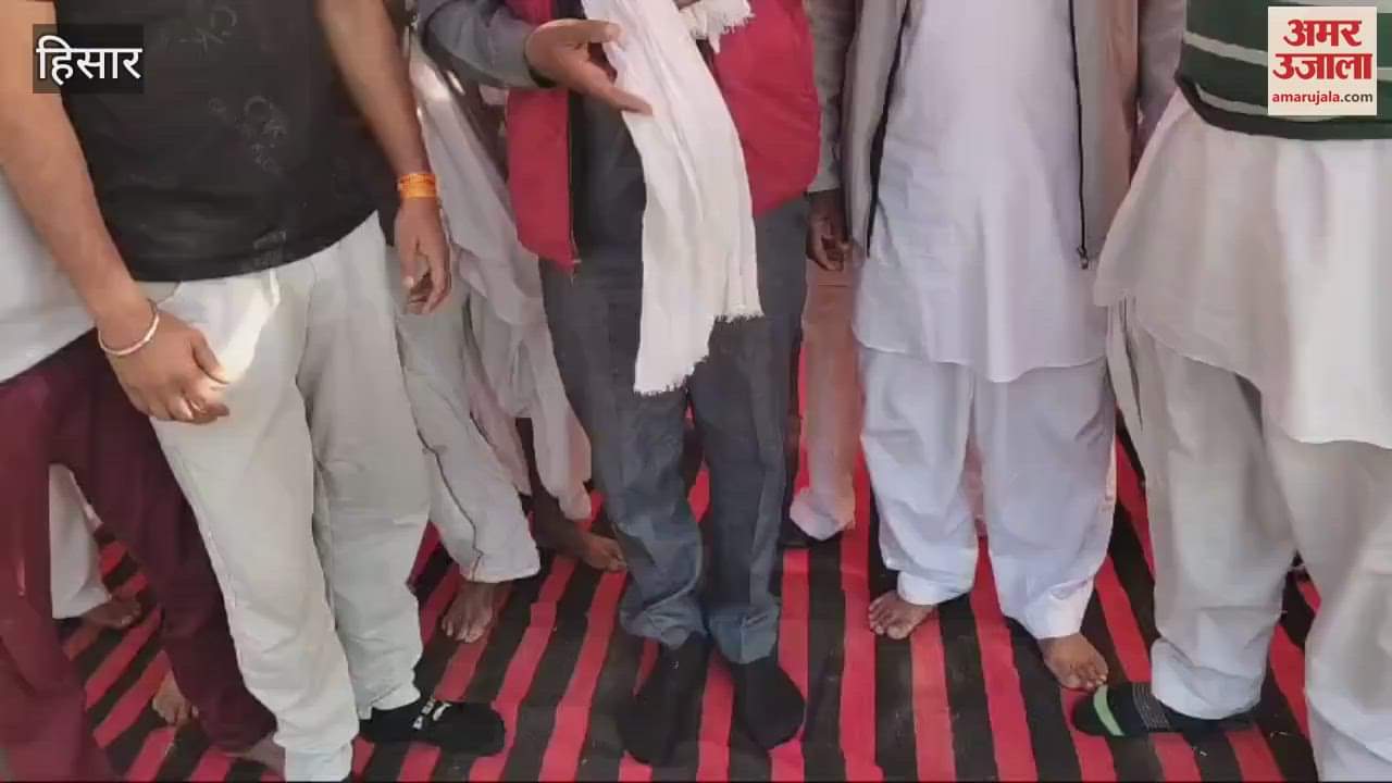 VIDEO : Villagers of Jewara in Hisar gave a week's ultimatum to the district administration regarding the movement of heavy vehicles