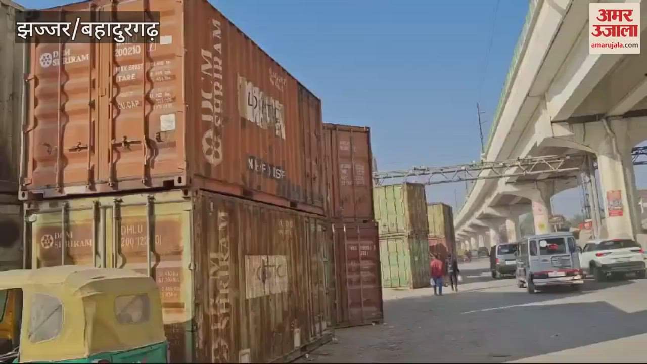 VIDEO : Delhi and Haryana police became alert in Bahadurgarh regarding the farmers' march to Delhi