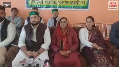 VIDEO : Congress Chamba Kangra in-charge Shantanu Chauhan arrived on Dalhousie tour workers welcomed him