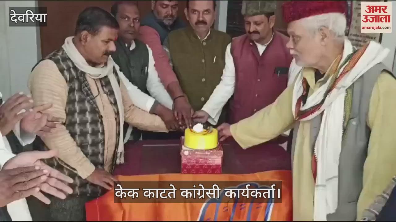 VIDEO : Congressmen celebrated Sonia Gandhi's birthday by cutting cake