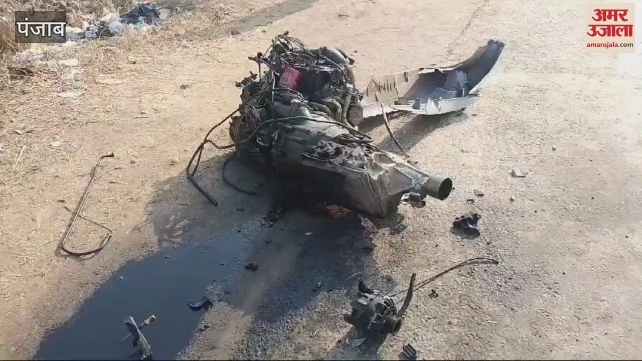 VIDEO : बरनाला में हादसा, स्कॉर्पियो को उड़े चिथड़े, युवक की मौत