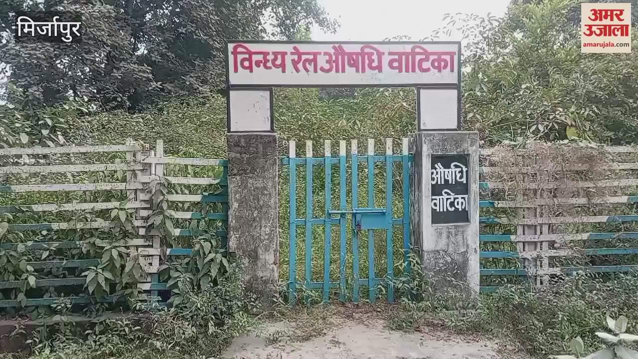 VIDEO : Medicines disappeared medicinal garden Mirzapur railway station grass grown result of negligence