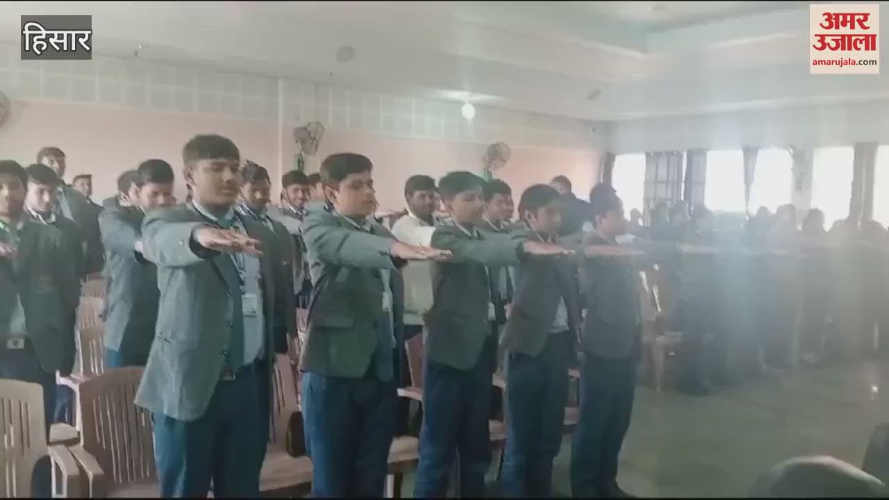 VIDEO : Hisar Amar Ujala's special awareness program, school children take oath to become soldiers in the campaign against drugs