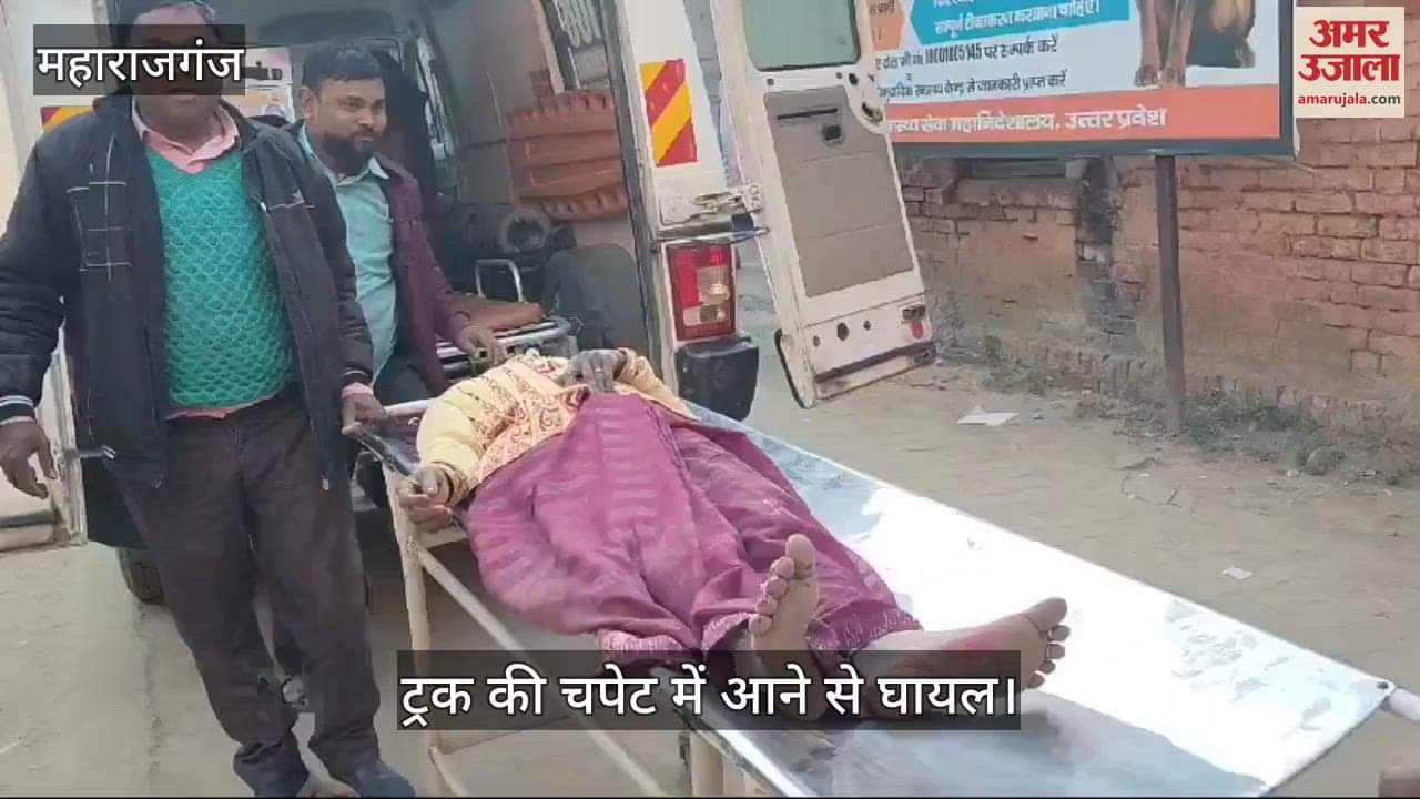 VIDEO : Bike hit by truck, husband and wife injured