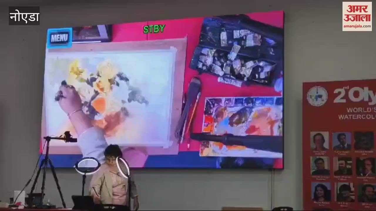 VIDEO : art of India famous artist Megha Kapoor was greatly appreciated on last day of Olympiad in DME College