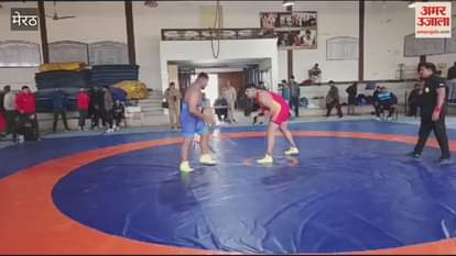 VIDEO : Meerut: Players showed strength in wrestling competition