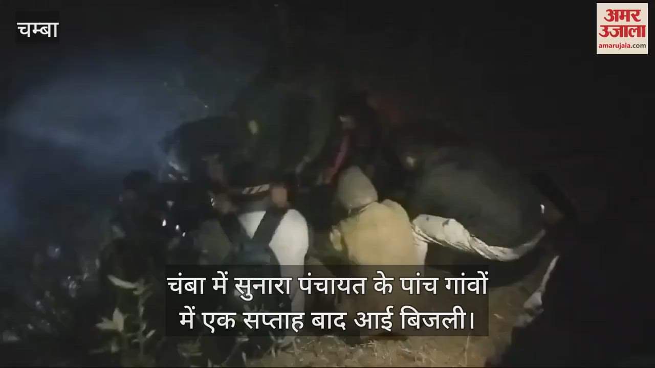 VIDEO : Electricity came to five villages of Sunara Panchayat in Chamba after a week