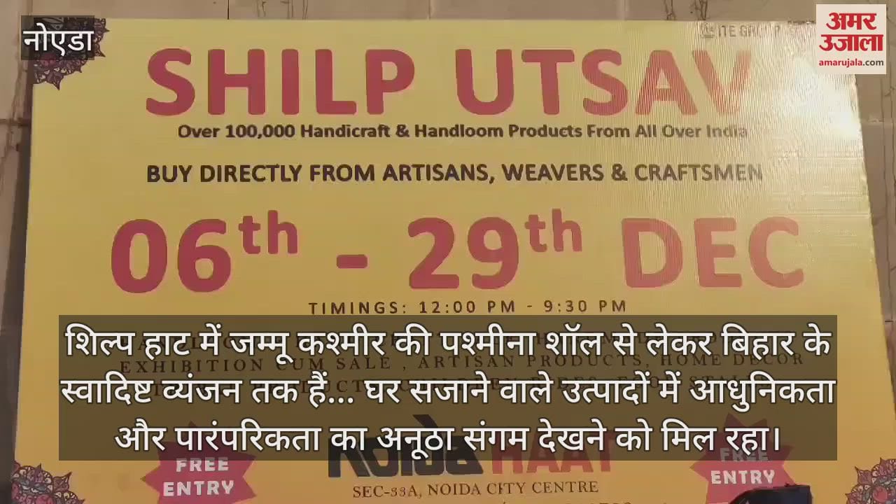 VIDEO : Noida Haat decorated with more than one lakh handmade products