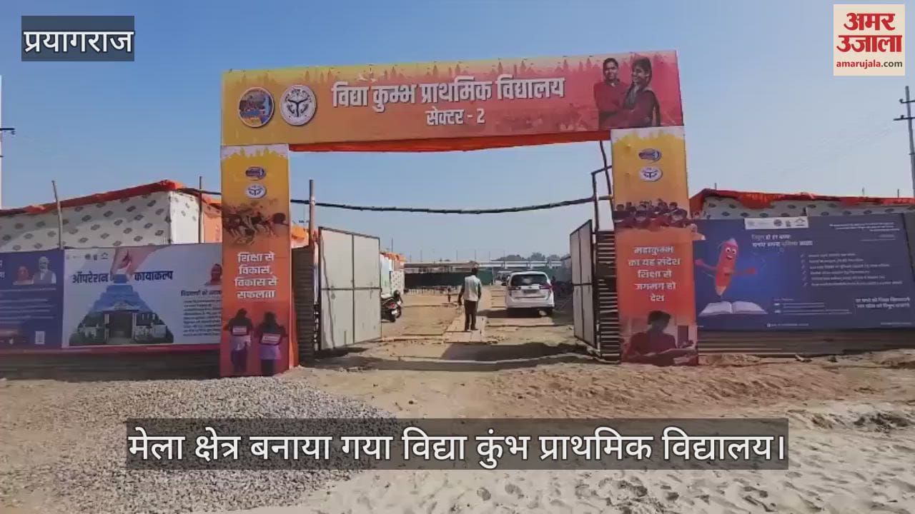 VIDEO : Five Vidya Kumbh primary schools have been built in the fair area, providing education to the children of workers