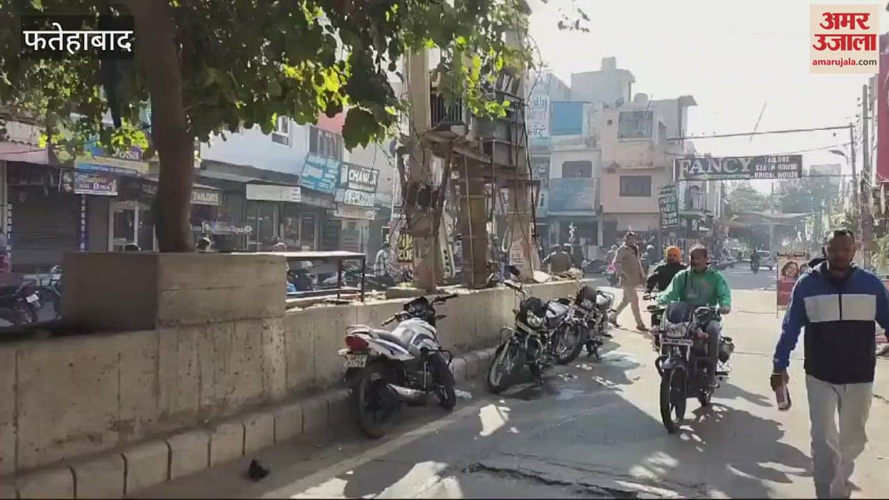 VIDEO : city police taught people lesson of following yellow strip rule In Tohana