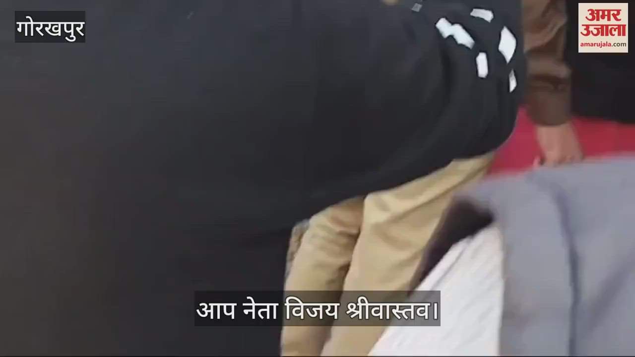 VIDEO : AAP officials stopped by police from going to Amtaura