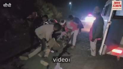 Sidhi Two youths died while returning home after eating invitation bike fell after jumping eight feet high