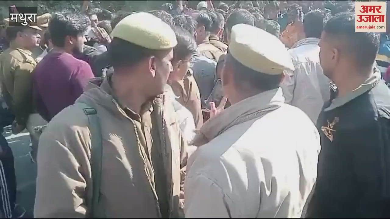 VIDEO : मथुरा के धौरेरा के जंगल में लगभग 40 गायों के शव मिले, हो गया हंगामा