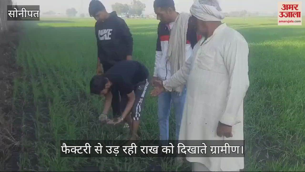 VIDEO : फैक्टरी से उड़ रही राख की वजह से ग्रामीण परेशान, फसलों को नुकसान