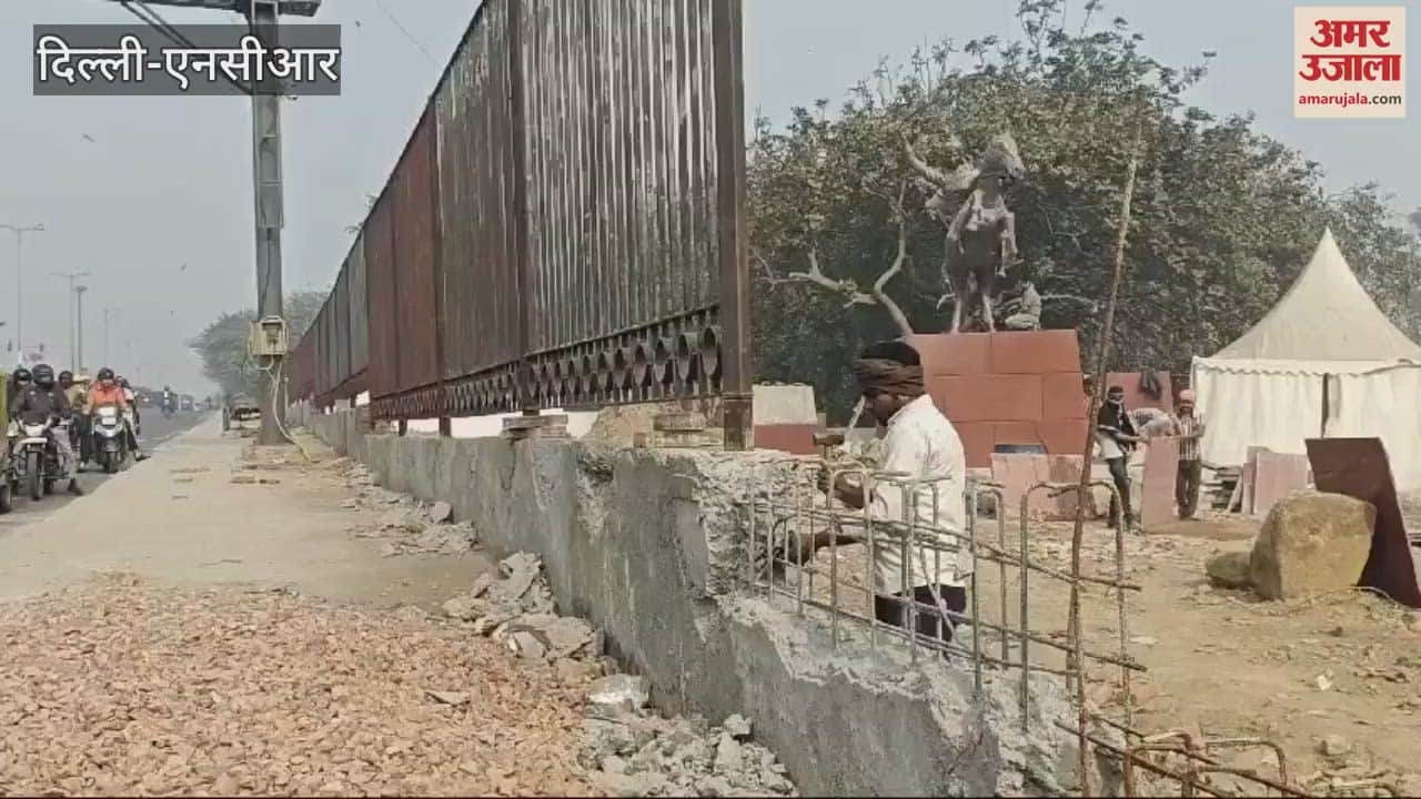 VIDEO : Construction work on Rani Jhansi Road in Delhi grap 4